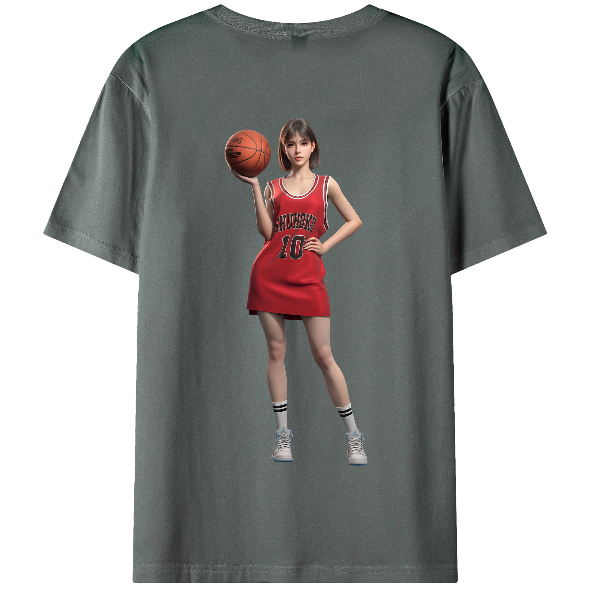 SLAM DUNK／スラムダンク 綿100％半袖Tシャツ（背面プリント）